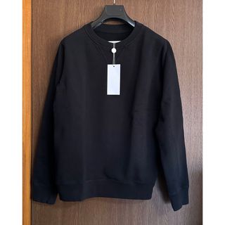 マルタンマルジェラ(Maison Martin Margiela)の黒S新品 メゾン マルジェラ クラシック スウェット シャツ レディース (トレーナー/スウェット)