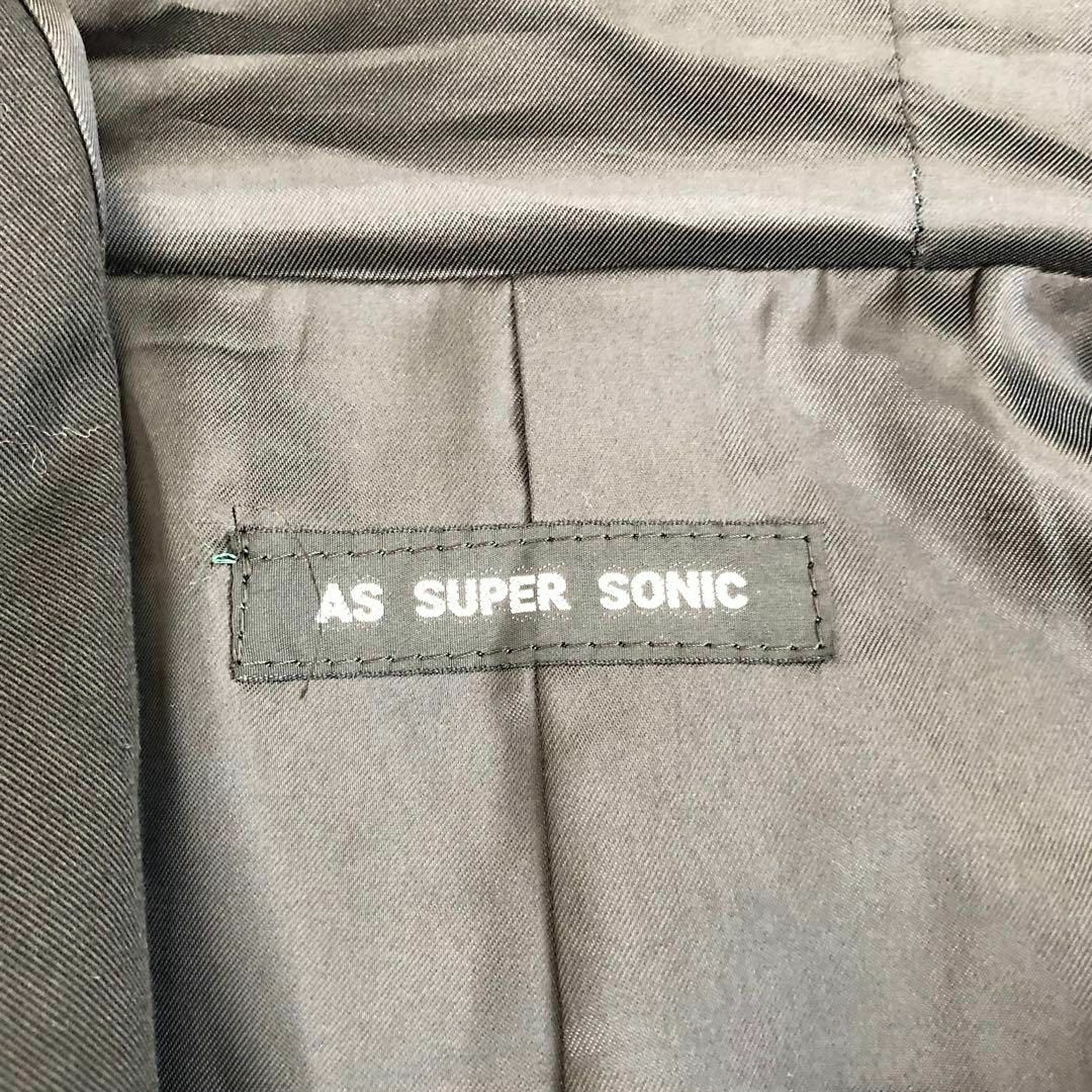AS SUPER SONIC(アズスーパーソニック)のAS SUPER SONICアズスーパーソニックビッグフードモッズコートブラック メンズのジャケット/アウター(モッズコート)の商品写真