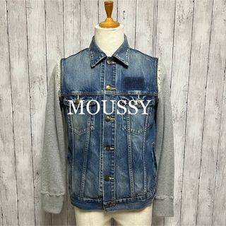 マウジー(moussy)のMOUSSY デニム×スウェット切り替えデニムジャケット！Gジャン(Gジャン/デニムジャケット)