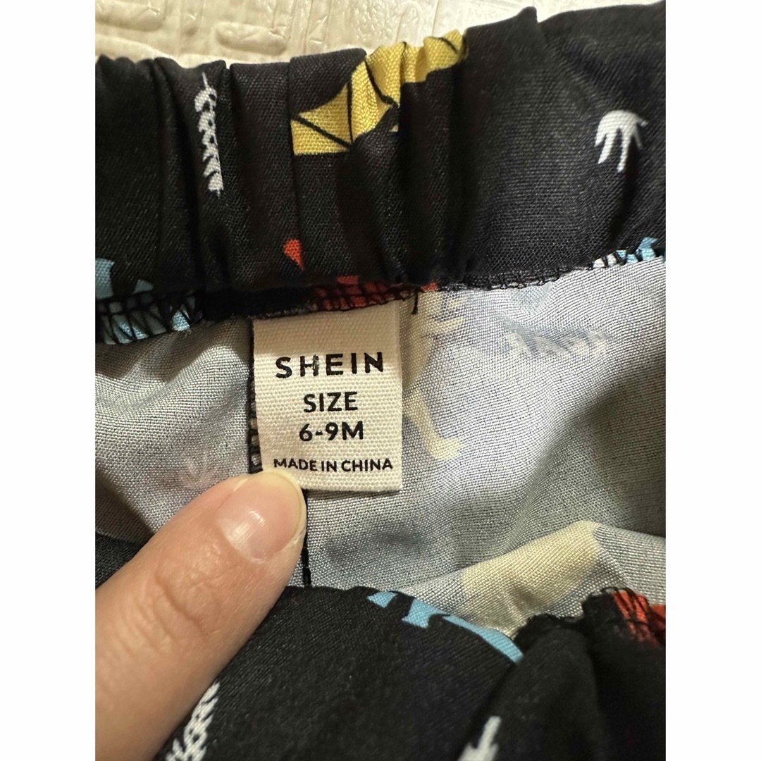 SHEIN(シーイン)のSHEIN 男の子ベビー　半袖半ズボンセットアップ キッズ/ベビー/マタニティのベビー服(~85cm)(Ｔシャツ)の商品写真
