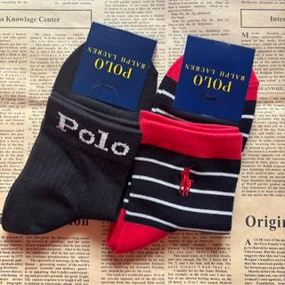 ポロラルフローレン(POLO RALPH LAUREN)のポロラルフローレン  レディース 靴下 2足セット！(ソックス)