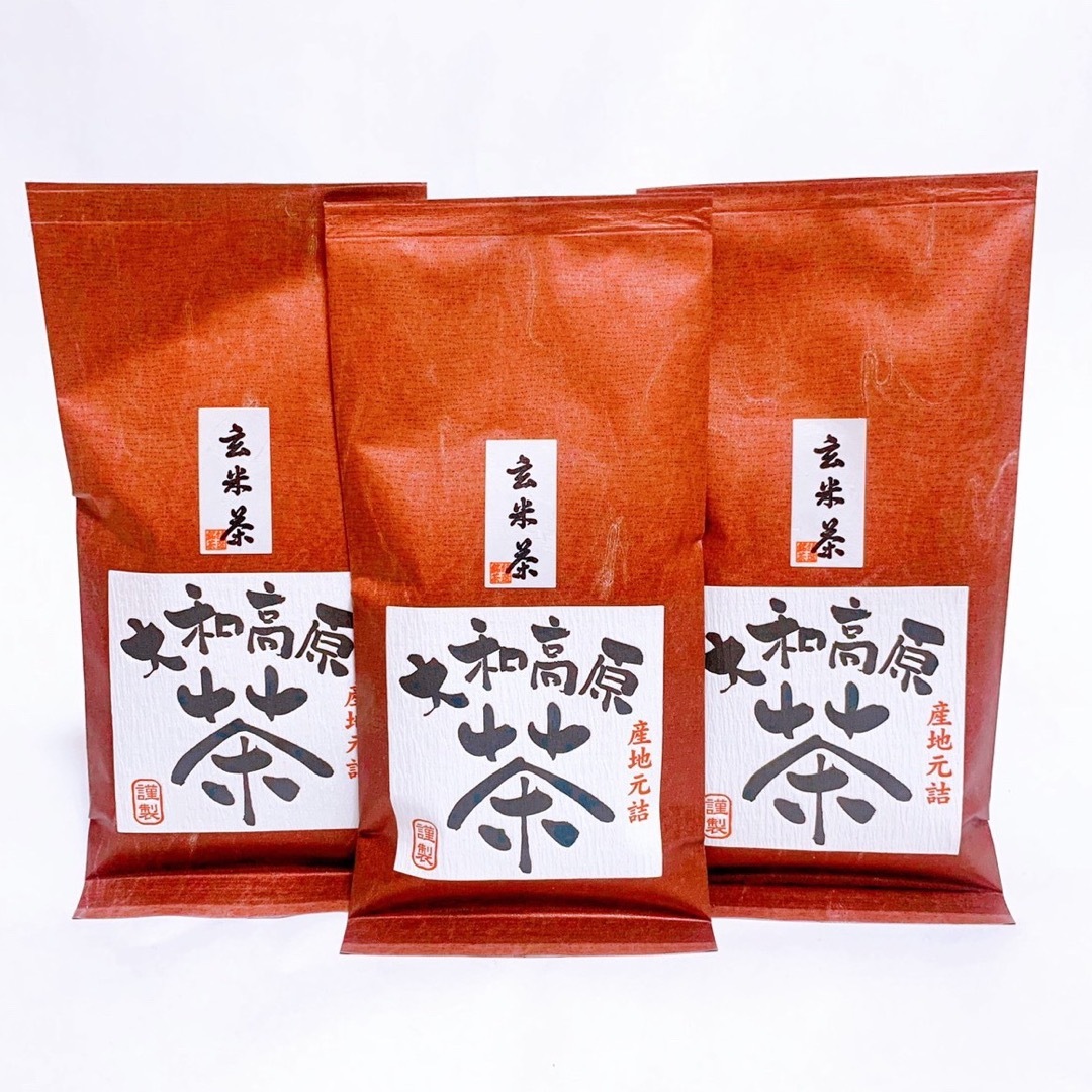 中尾農園　奈良県産　大和茶　玄米茶　3本セット 食品/飲料/酒の飲料(茶)の商品写真