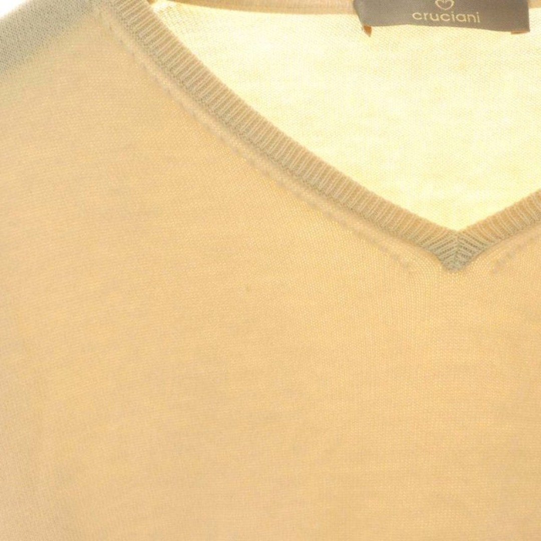 Cruciani(クルチアーニ)のcruciani ニット カットソー 長袖 コットン 50 L アイボリー メンズのトップス(ニット/セーター)の商品写真