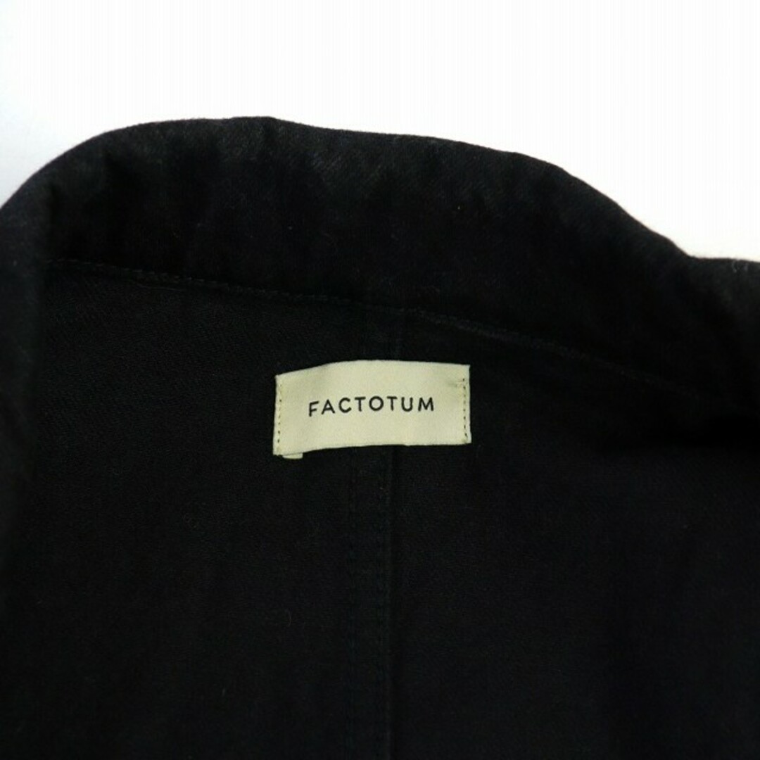 FACTOTUM(ファクトタム)のFACTOTUM カバーオール デニム ジャケット 48 L 黒 ブラック メンズのジャケット/アウター(その他)の商品写真