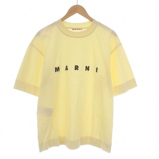 マルニ(Marni)のMARNI 20SS ロゴ Tシャツ カットソー 半袖 オーバーサイズ 40(Tシャツ/カットソー(半袖/袖なし))