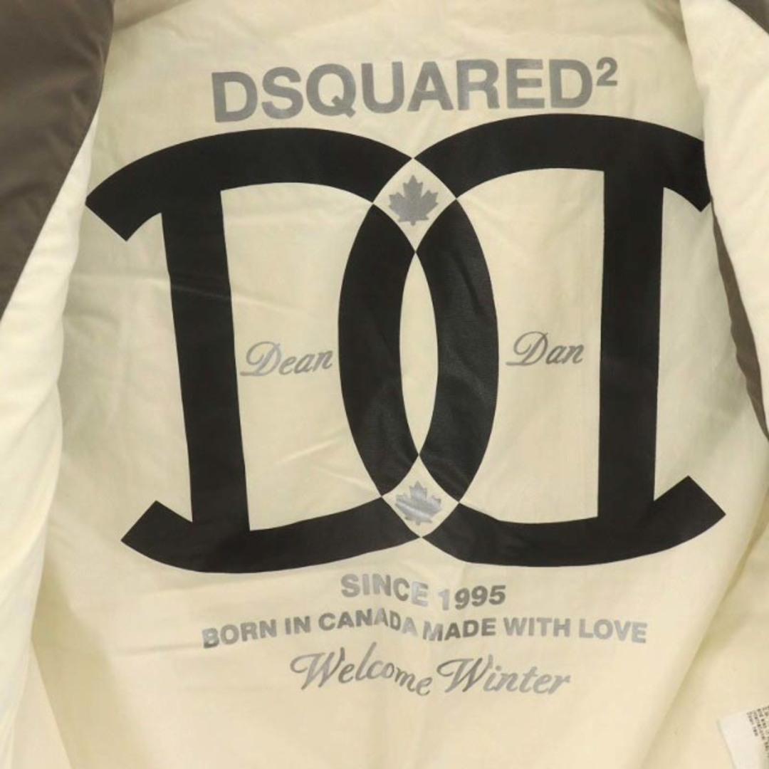 DSQUARED2(ディースクエアード)のディースクエアード 11AW ダウンベスト フリル 裏地ロゴ 40 M 茶 レディースのジャケット/アウター(ダウンベスト)の商品写真