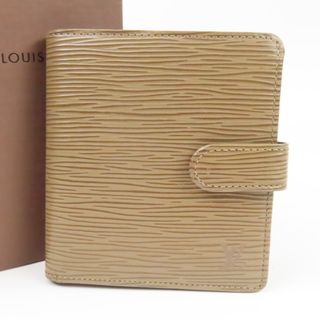 ルイヴィトン(LOUIS VUITTON)の美品 LOUIS VUITTON ルイヴィトン ビエコンパクト ヴィンテージ ベタ無 エピ 二つ折り財布 レザー グレージュ ユニセックス【中古】(財布)