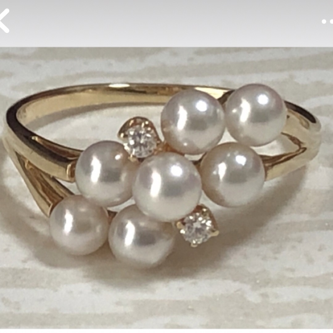 MIKIMOTO(ミキモト)のミキモト  k18 リング　指輪　　#8 レディースのアクセサリー(リング(指輪))の商品写真