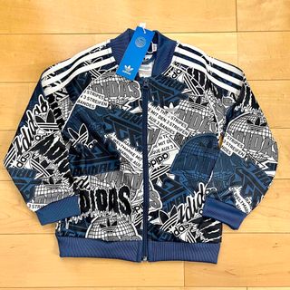 オリジナルス(Originals（adidas）)のadidas アディダスオリジナルス 総柄 ジャージ 100cm☆新品未使用(ジャケット/上着)