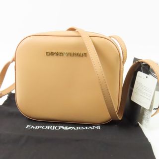 エンポリオアルマーニ(Emporio Armani)の新品同様美品 Emporio Armani エンポリオ・アルマーニ ロゴ 斜め掛けOK ミニバッグ ショルダーバッグ ポリウレタン ベージュ レディース【中古】(ショルダーバッグ)