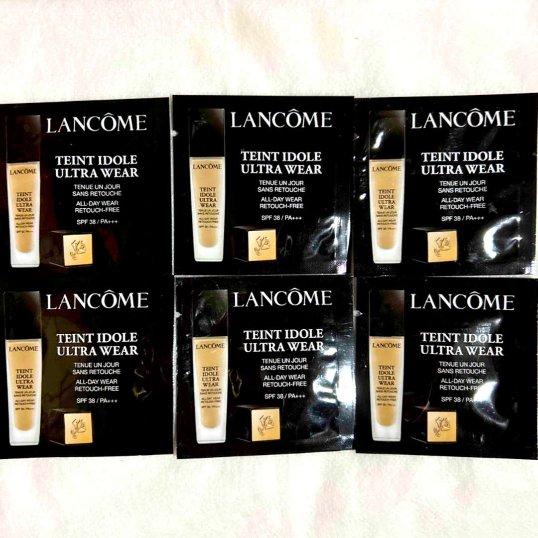 LANCOME(ランコム)の★LANCOME★タンイドル　ウルトラ　ウェア　リキッド／PO-01 × 6包 コスメ/美容のベースメイク/化粧品(ファンデーション)の商品写真