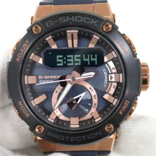 CASIO - 【CASIO】カシオ G-SHOCK タフソーラー 腕時計 GST-B200 ブラック×ローズゴールド SS×ラバー ソーラー/kt09766ng