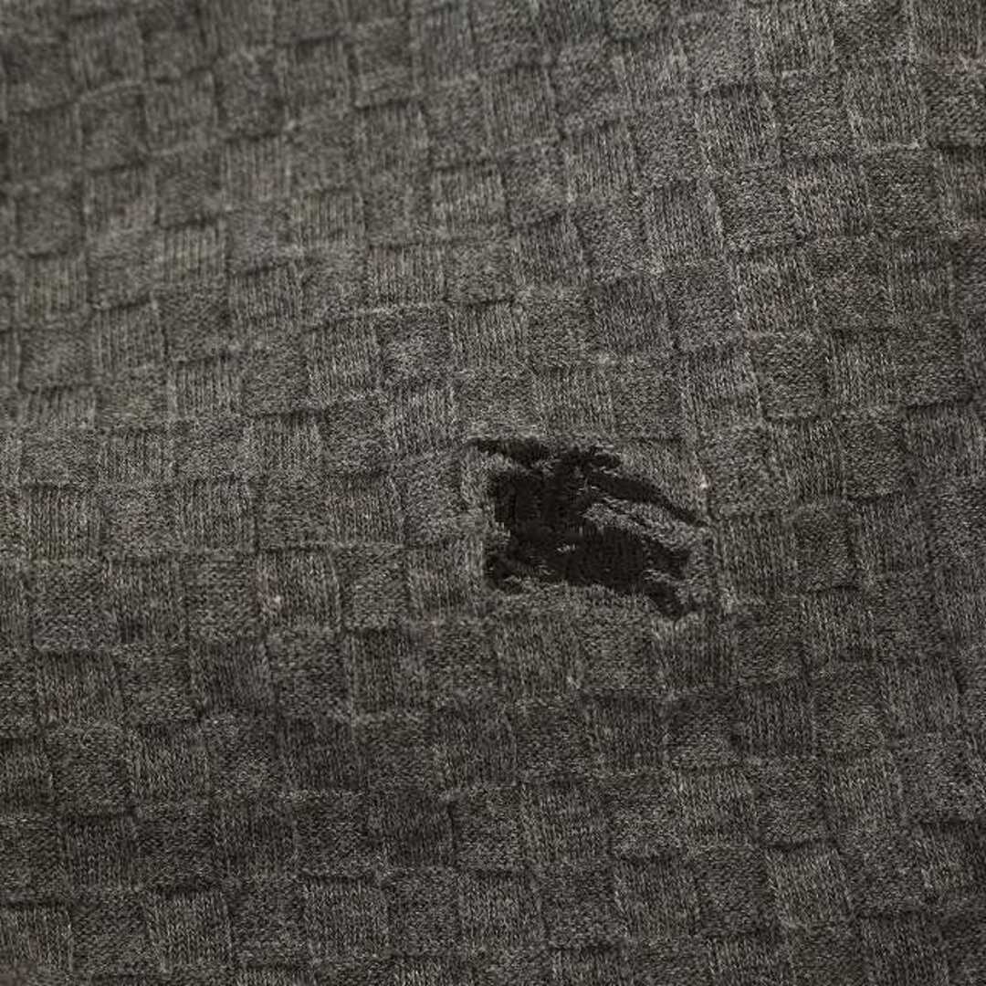 BURBERRY BLACK LABEL(バーバリーブラックレーベル)のBURBERRY BLACK LABEL ロンT Vネック 長袖 3 グレー メンズのトップス(Tシャツ/カットソー(七分/長袖))の商品写真