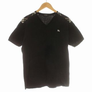 バーバリーブラックレーベル(BURBERRY BLACK LABEL)のBURBERRY BLACK LABEL Tシャツ 半袖 Vネック 3 黒(Tシャツ/カットソー(半袖/袖なし))