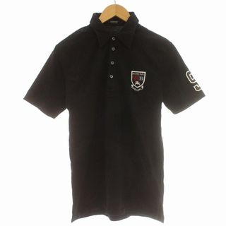 バーバリーブラックレーベル(BURBERRY BLACK LABEL)のBURBERRY BLACK LABEL ポロシャツ 半袖 Tシャツ 2 黒(ポロシャツ)