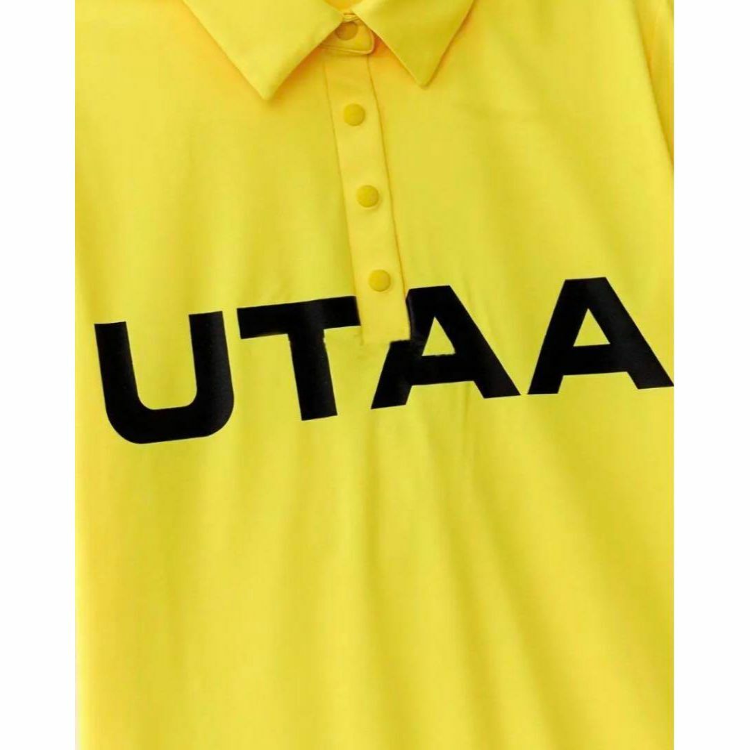新品！UTAA　レディース　ゴルフウェア　トップス　半袖　ポロシャツ　イエローＳ