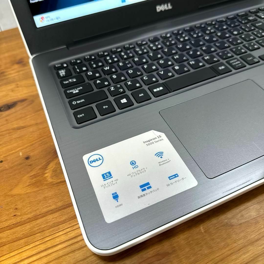 DELL(デル)の【高性能】かわいいDELLホワイト☘7世代i5☘新品SSD512GB/12GB スマホ/家電/カメラのPC/タブレット(ノートPC)の商品写真