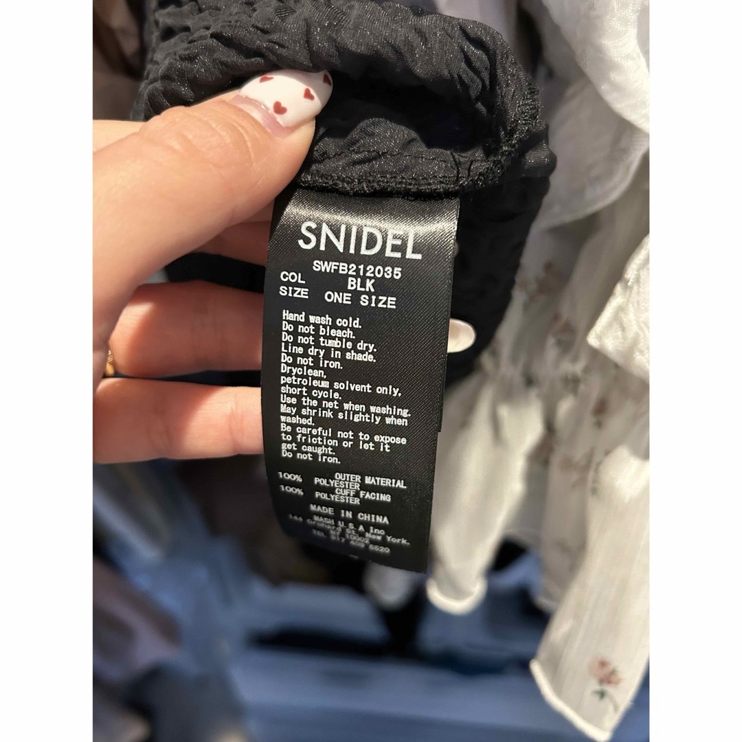 SNIDEL(スナイデル)のSNIDEL スクエアスリーブチュニックブラウス レディースのトップス(シャツ/ブラウス(半袖/袖なし))の商品写真