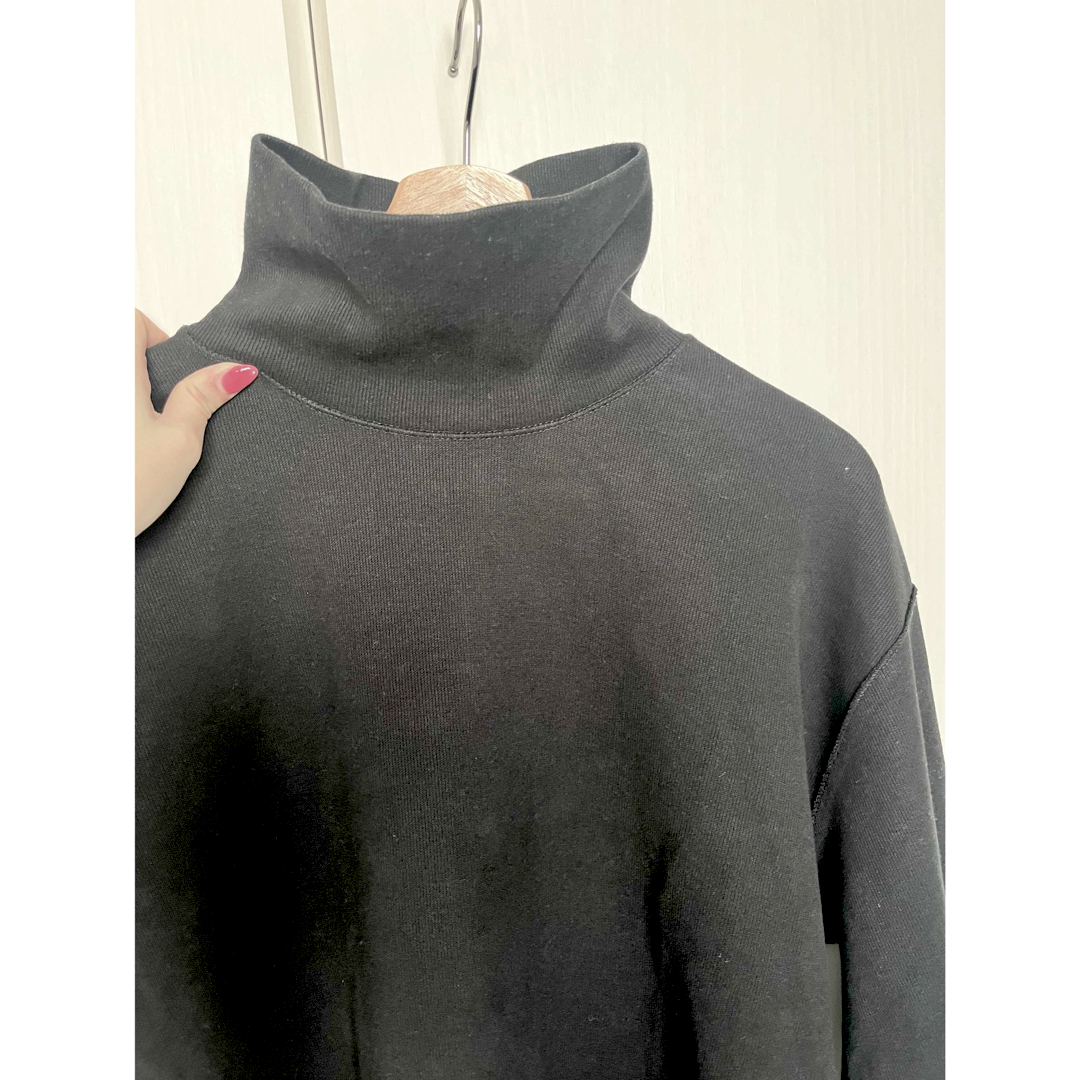 ZARA(ザラ)のZARA ハイネック カットソー ブラック レディースのトップス(カットソー(長袖/七分))の商品写真