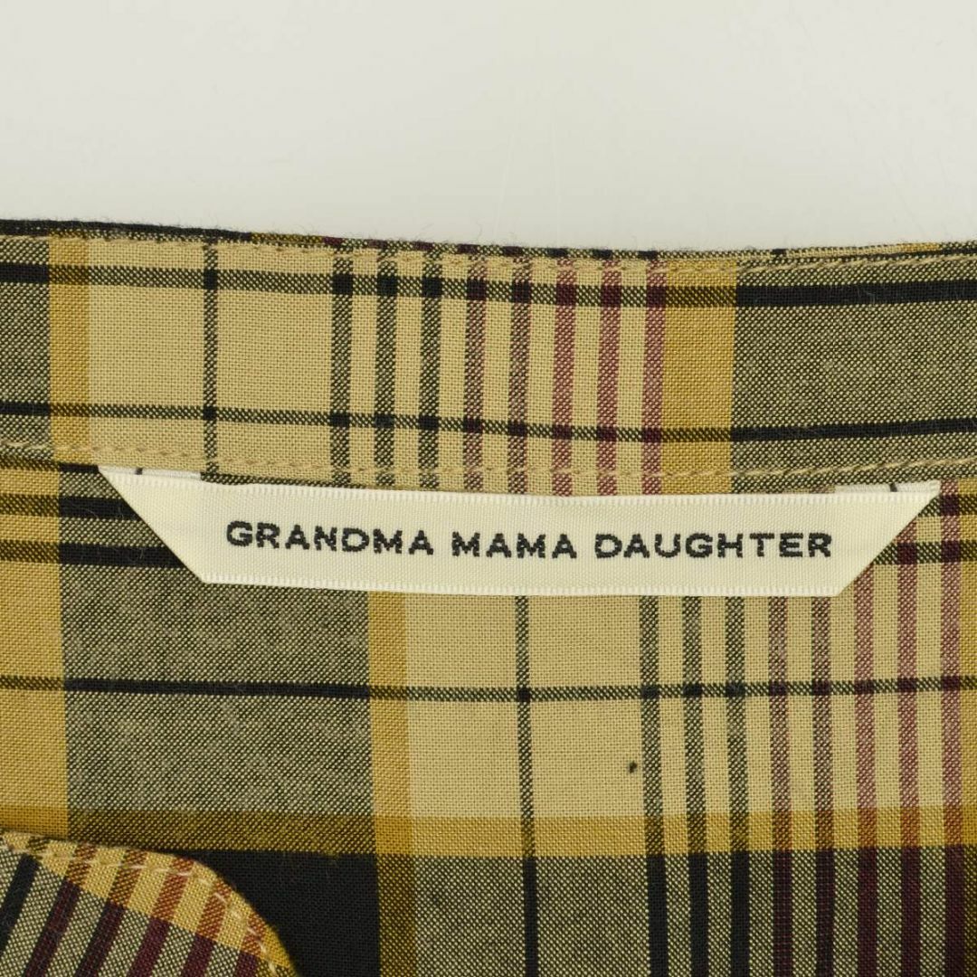 【GRANDMAMAMADAUGHTERBYKATO】チェック前開き ワンピース レディースのワンピース(ロングワンピース/マキシワンピース)の商品写真