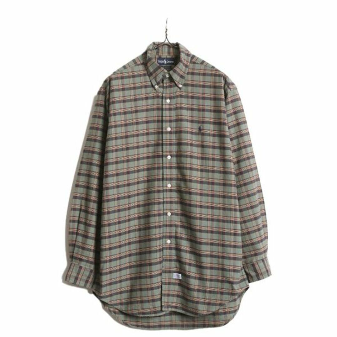 Ralph Lauren - 90s ラルフローレン チェック 長袖 ボタンダウン