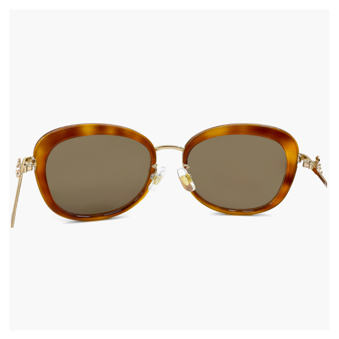 Vivienne Westwood(ヴィヴィアンウエストウッド)の【新品】 41-5001 c02 54mm レディース ヴィヴィアン ウエストウッド サングラス Vivienne Westwood uvカット 紫外線対策 セル巻き メタル フレーム オーバル バタフライ 型 オーブ ミラーレンズ アジアンフィット モデル レディースのファッション小物(サングラス/メガネ)の商品写真