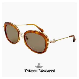 ヴィヴィアンウエストウッド(Vivienne Westwood)の【新品】 41-5001 c02 54mm レディース ヴィヴィアン ウエストウッド サングラス Vivienne Westwood uvカット 紫外線対策 セル巻き メタル フレーム オーバル バタフライ 型 オーブ ミラーレンズ アジアンフィット モデル(サングラス/メガネ)