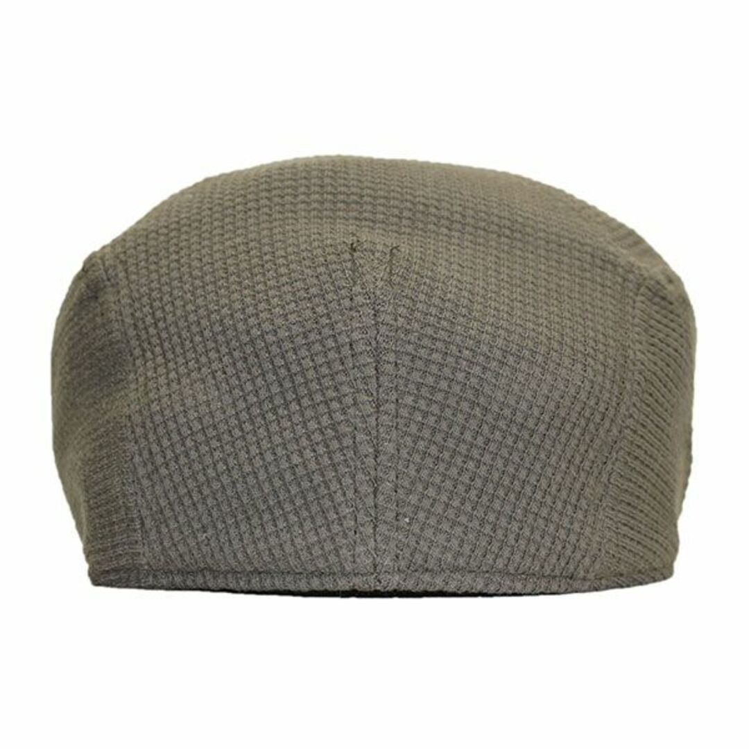 帽子 大きい ビッグサイズ ６２ｃｍ メンズ ハンチングワッフル カーキ メンズの帽子(ハンチング/ベレー帽)の商品写真