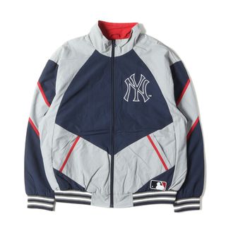 シュプリーム(Supreme)の美品 Supreme シュプリーム ジャケット サイズ:M 21AW New York Yankees ×MLB ナイロン トラックジャケット Track Jacket ネイビー グレー ニューヨークヤンキース コラボ アウター ブルゾン ジャンパー 上着【メンズ】【中古】(その他)