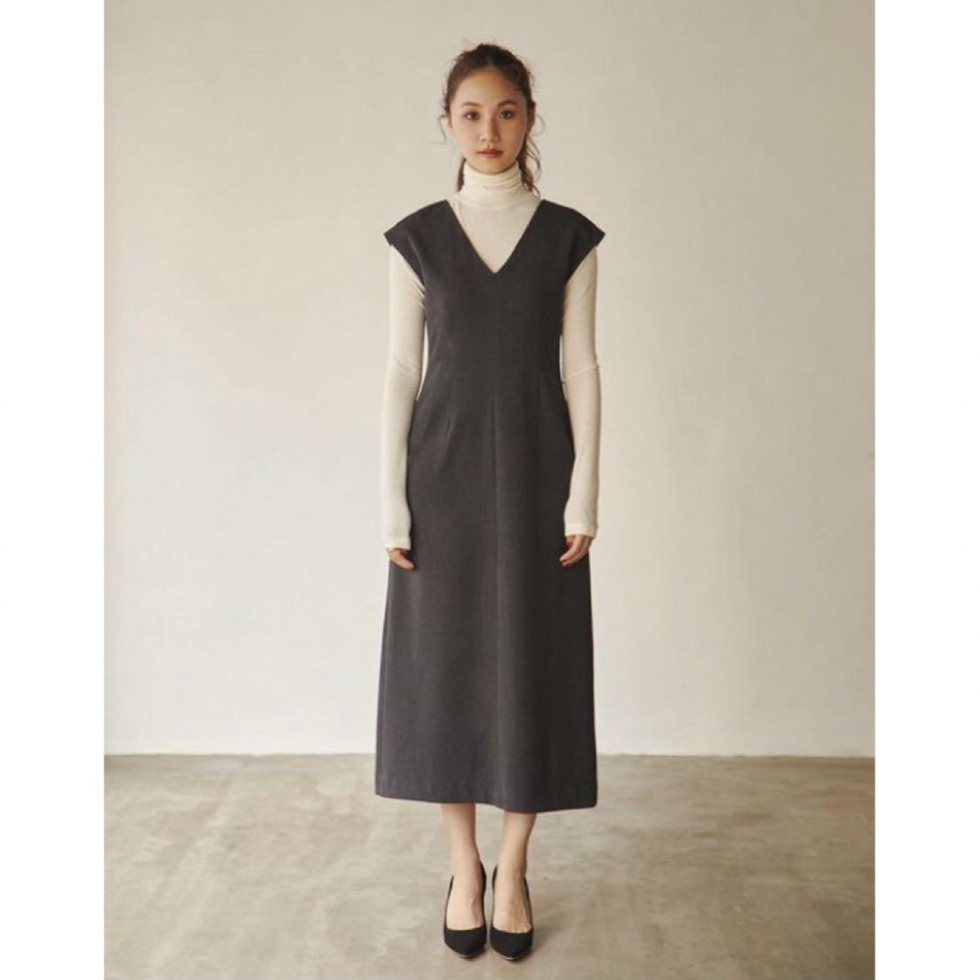 RANDEBOO(ランデブー)の極美品☆Randeboo minimal set dress ワンピース グレー レディースのワンピース(ロングワンピース/マキシワンピース)の商品写真