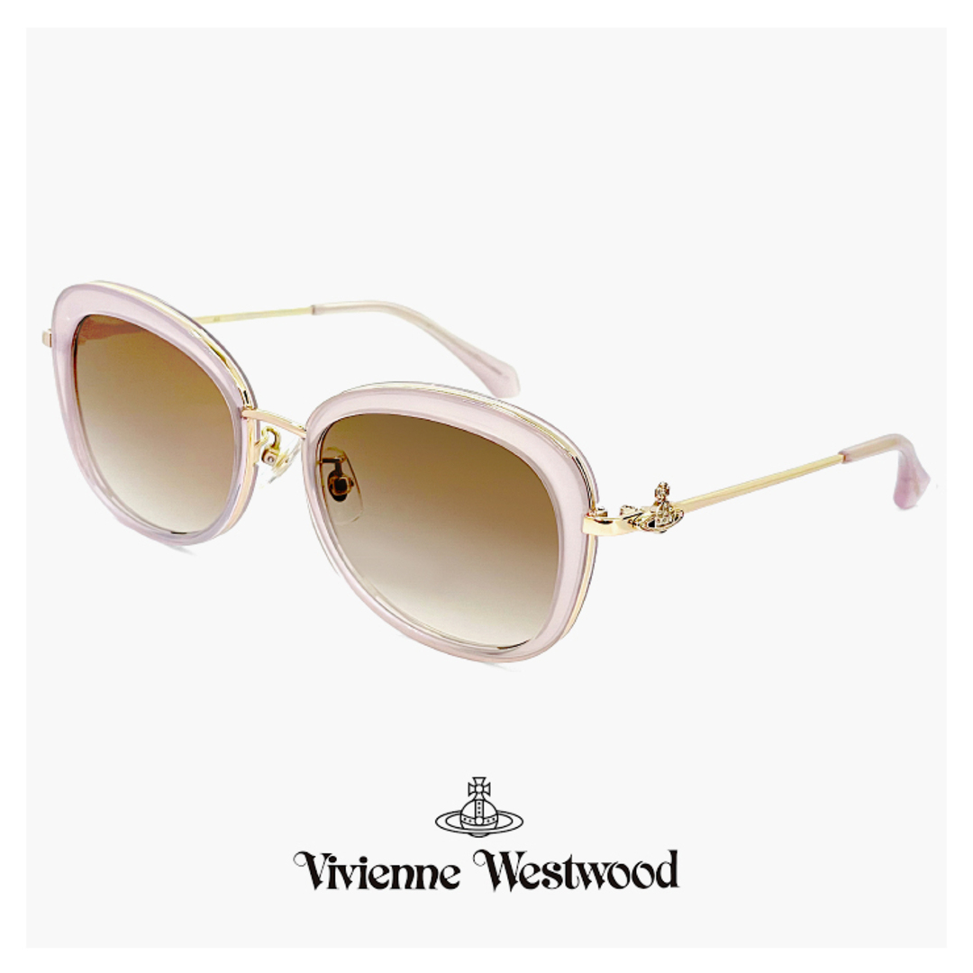 Vivienne Westwood(ヴィヴィアンウエストウッド)の【新品】 41-5001 c3 54mm レディース ヴィヴィアン ウエストウッド サングラス Vivienne Westwood uvカット 紫外線対策 セル巻き メタル フレーム オーバル バタフライ 型 オーブ ミラーレンズ アジアンフィット モデル レディースのファッション小物(サングラス/メガネ)の商品写真