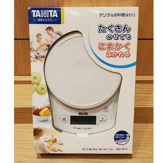 タニタ(TANITA)のタニタ デジタルクッキングスケール ホワイト KD-812-WH(1台)(調理道具/製菓道具)