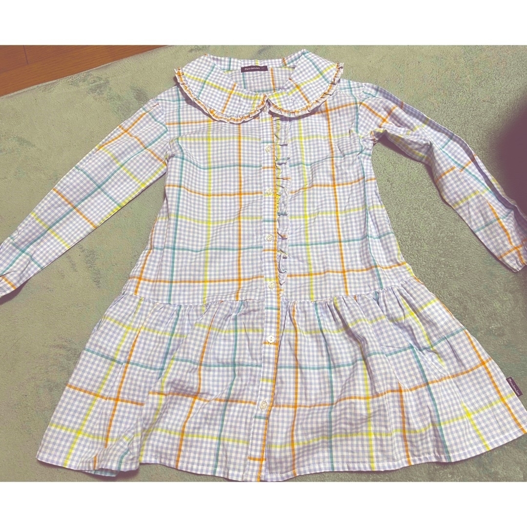 mou jon jon(ムージョンジョン)のムージョンジョン　mou jonjon 130 ワンピース キッズ/ベビー/マタニティのキッズ服女の子用(90cm~)(ワンピース)の商品写真