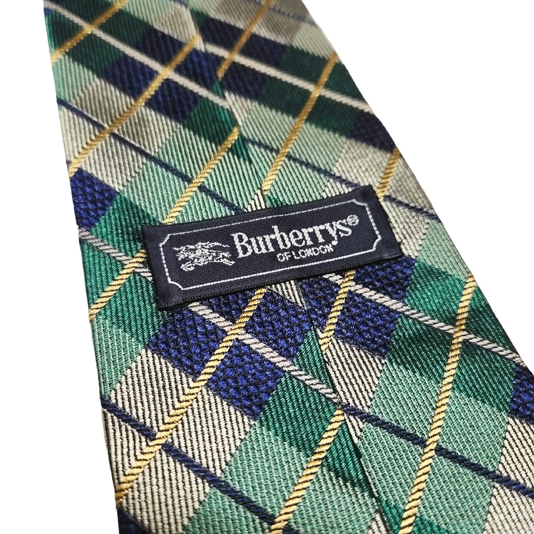 BURBERRY(バーバリー)の【美品】Burberrys アーガイル チェック ホースロゴ ネクタイ メンズのファッション小物(ネクタイ)の商品写真