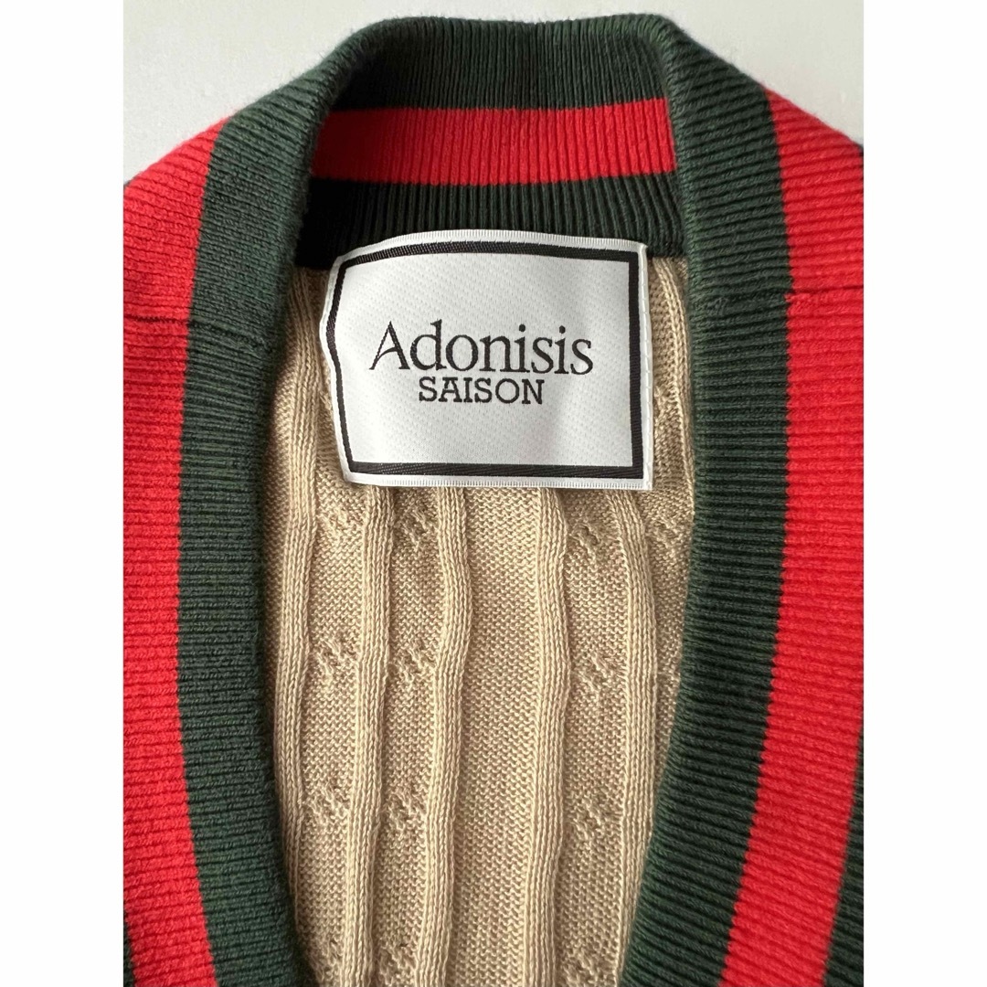 アドニシス　セゾン　縄編みラインカーディガン レディースのトップス(カーディガン)の商品写真
