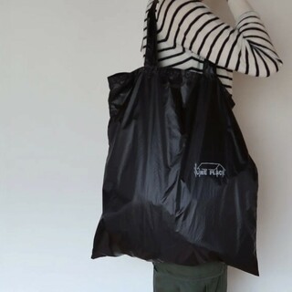 atelier Une place　超軽量買い物袋　Lサイズ　ブラック(エコバッグ)