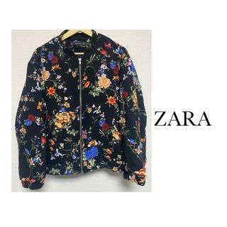 ザラ(ZARA)のZARA 花柄 ブルゾン(ブルゾン)