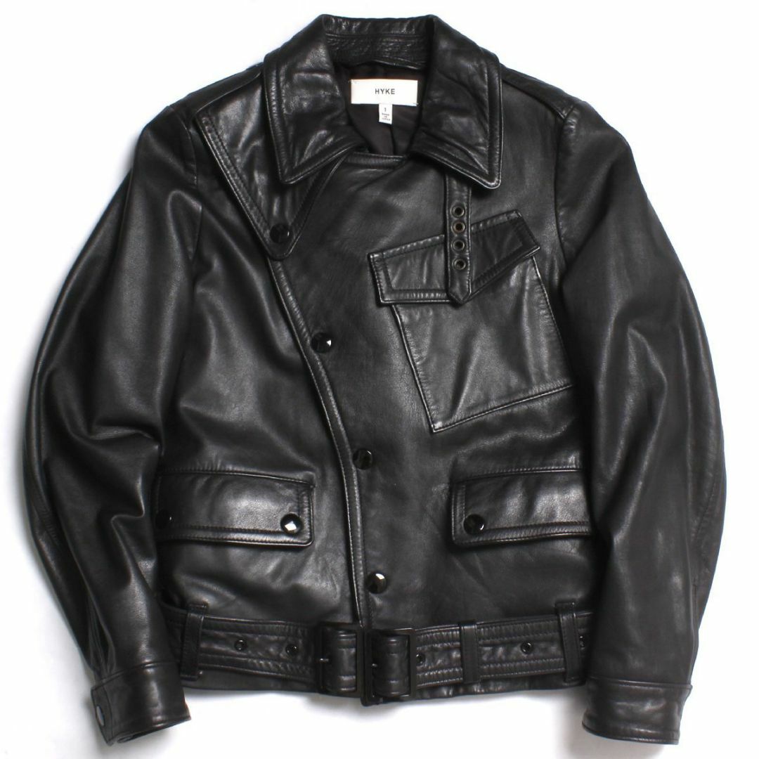 HYKE - 別注 HYKE モーターサイクルジャケット レザーライダース HYKE - 別注 HYKE モーターサイクルジャケット レザーライダース