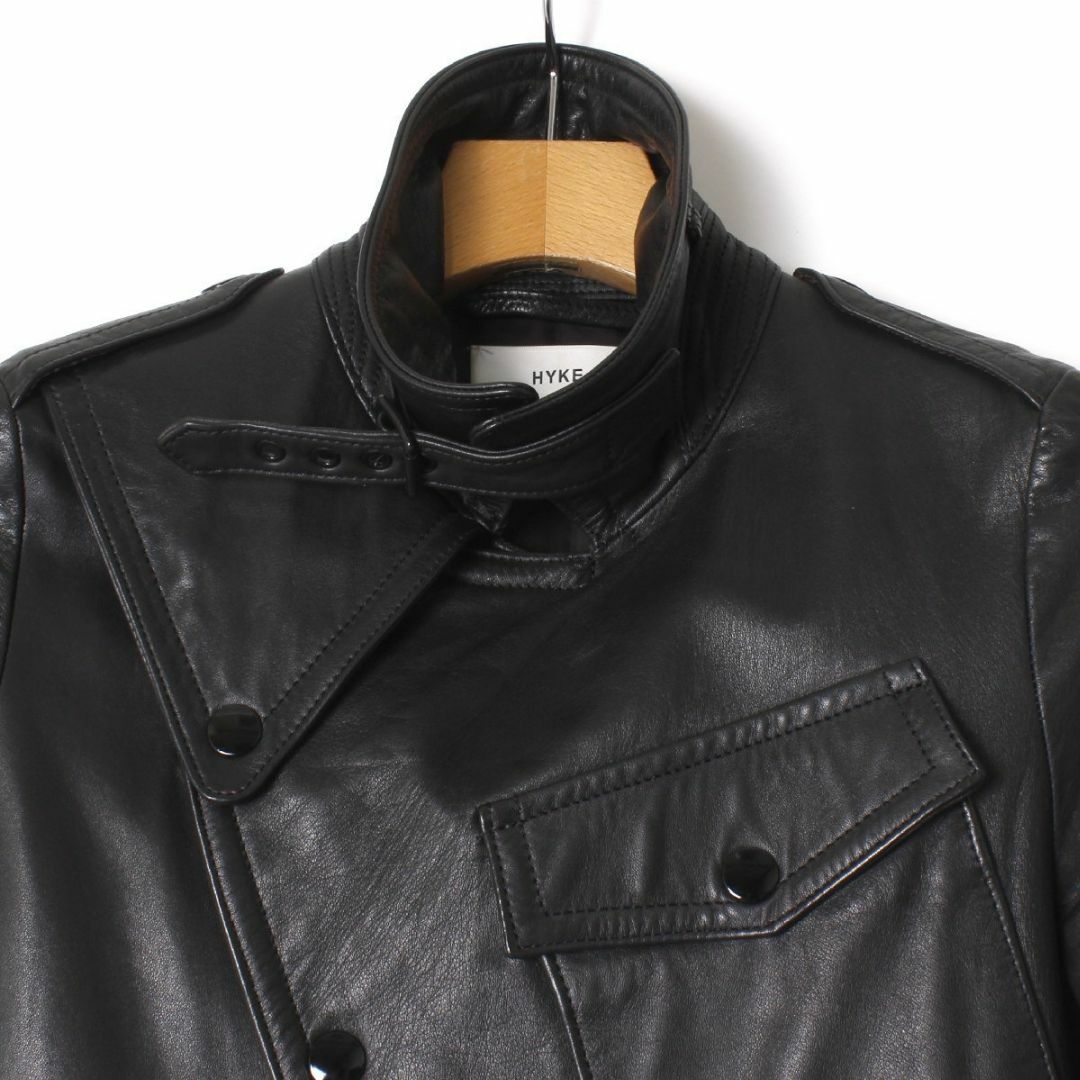 HYKE - 別注 HYKE モーターサイクルジャケット レザーライダース HYKE - 別注 HYKE モーターサイクルジャケット レザーライダース