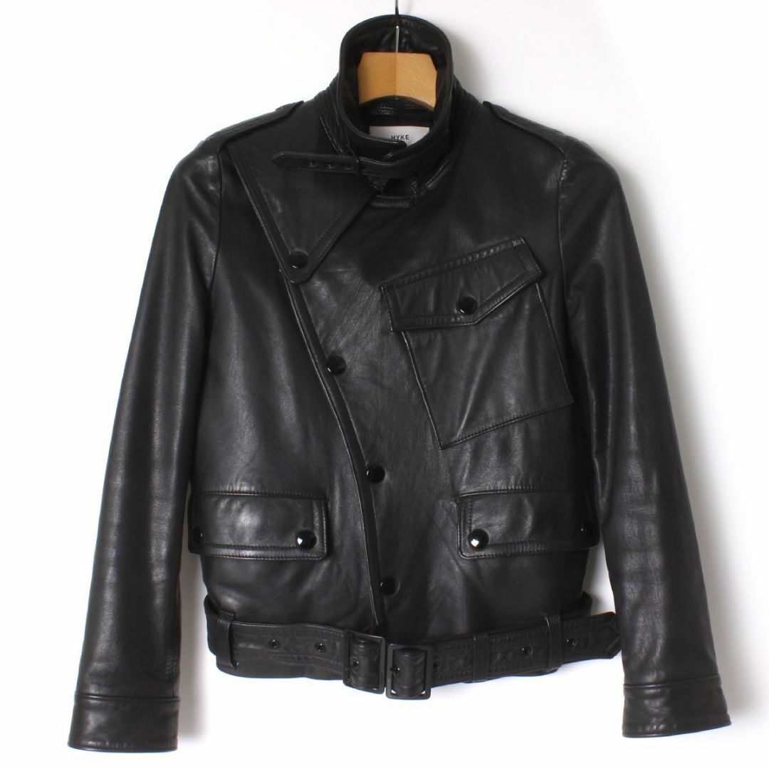 HYKE - 別注 HYKE モーターサイクルジャケット レザーライダース HYKE - 別注 HYKE モーターサイクルジャケット レザーライダース