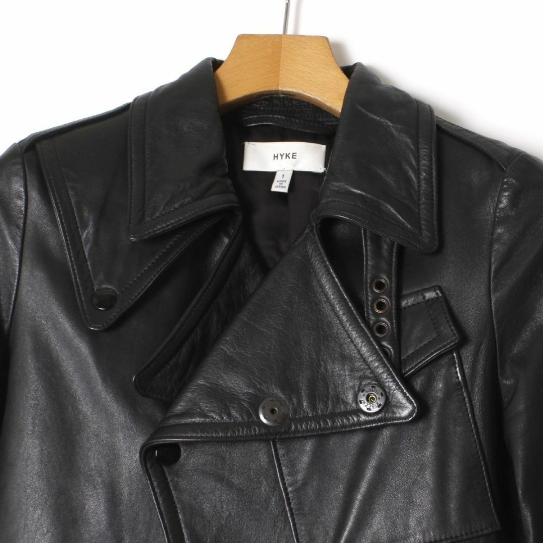 HYKE - 別注 HYKE モーターサイクルジャケット レザーライダース HYKE - 別注 HYKE モーターサイクルジャケット レザーライダース