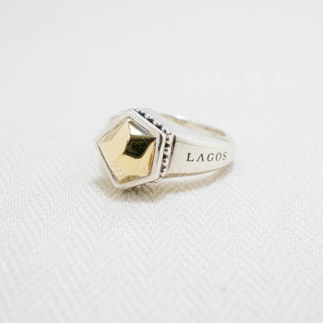 LAGOS jewelry caviar コンビリング 750 925 メンズのアクセサリー(リング(指輪))の商品写真