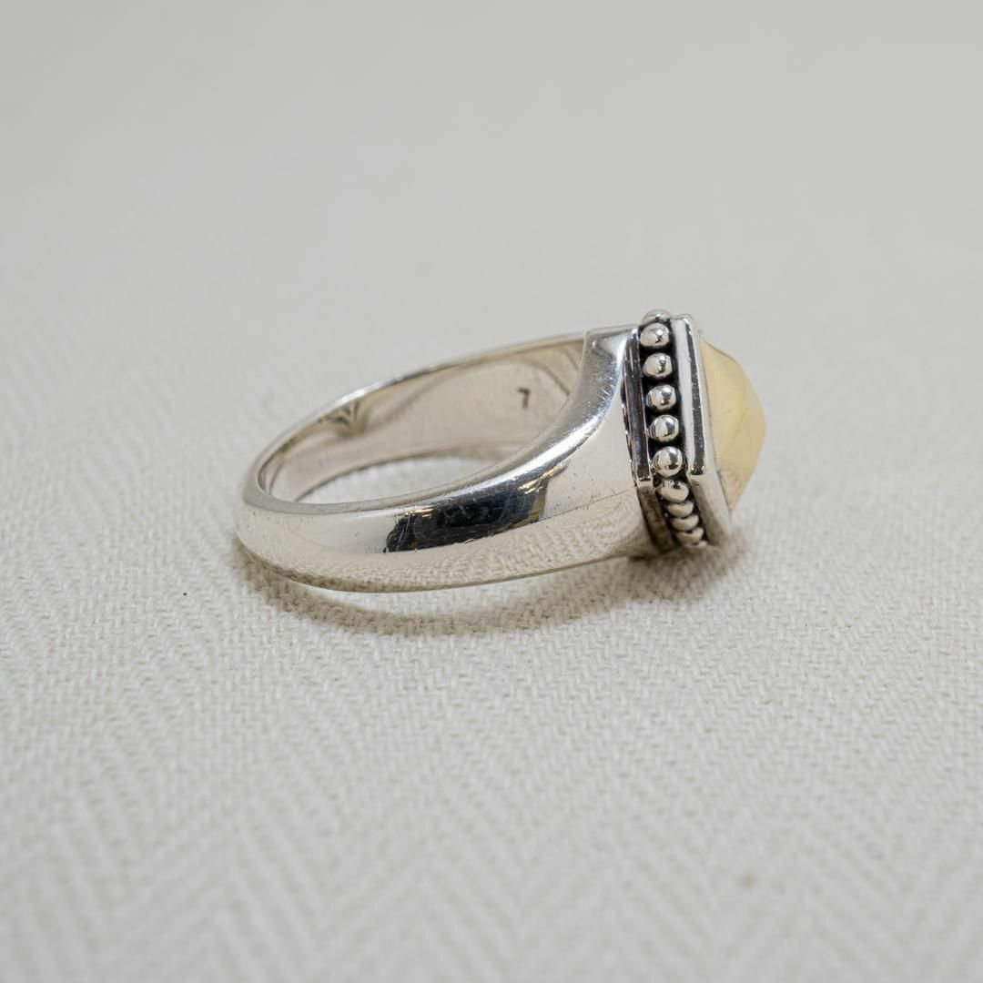 LAGOS jewelry caviar コンビリング 750 925 メンズのアクセサリー(リング(指輪))の商品写真