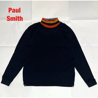 ポールスミス(Paul Smith)のPaul Smith　ポールスミス　タートルネックカットソー　マルチストライプ柄(Tシャツ/カットソー(七分/長袖))