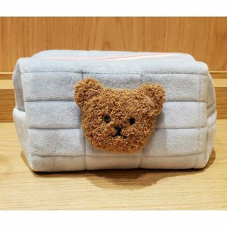 Bambin おむつ用品  モコモコくまのおむつポーチ 熊 サニタリー(小物入れ)