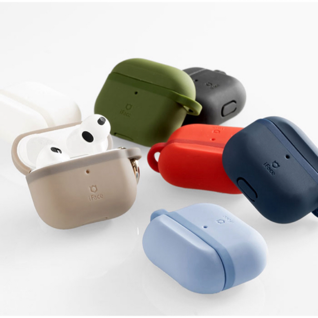 Hamee(ハミィ)のAirPods 第3世代  シリコンケース iFace Grip On ネイビー スマホ/家電/カメラのオーディオ機器(ヘッドフォン/イヤフォン)の商品写真