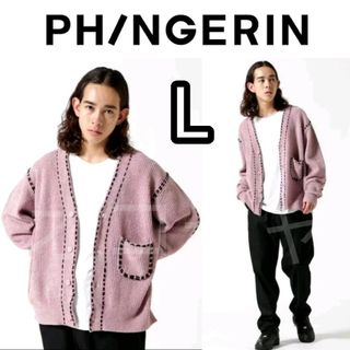 フィンガリン(PHINGERIN)の新品■PHINGERIN PG1 CARDIGAN L ピンク フィンガリン(カーディガン)