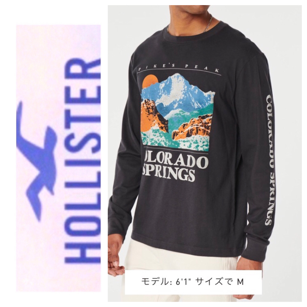 Hollister(ホリスター)の割引あり◎M◎新品正規品◎ホリスター◎HOLLISTER ◎ロングTシャツ送料込 メンズのトップス(Tシャツ/カットソー(七分/長袖))の商品写真