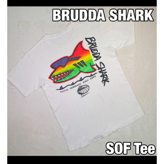 【BRUDDA SHARK/SOF Tee】90'sビンテージtシャツ 大きめ(Tシャツ/カットソー(半袖/袖なし))