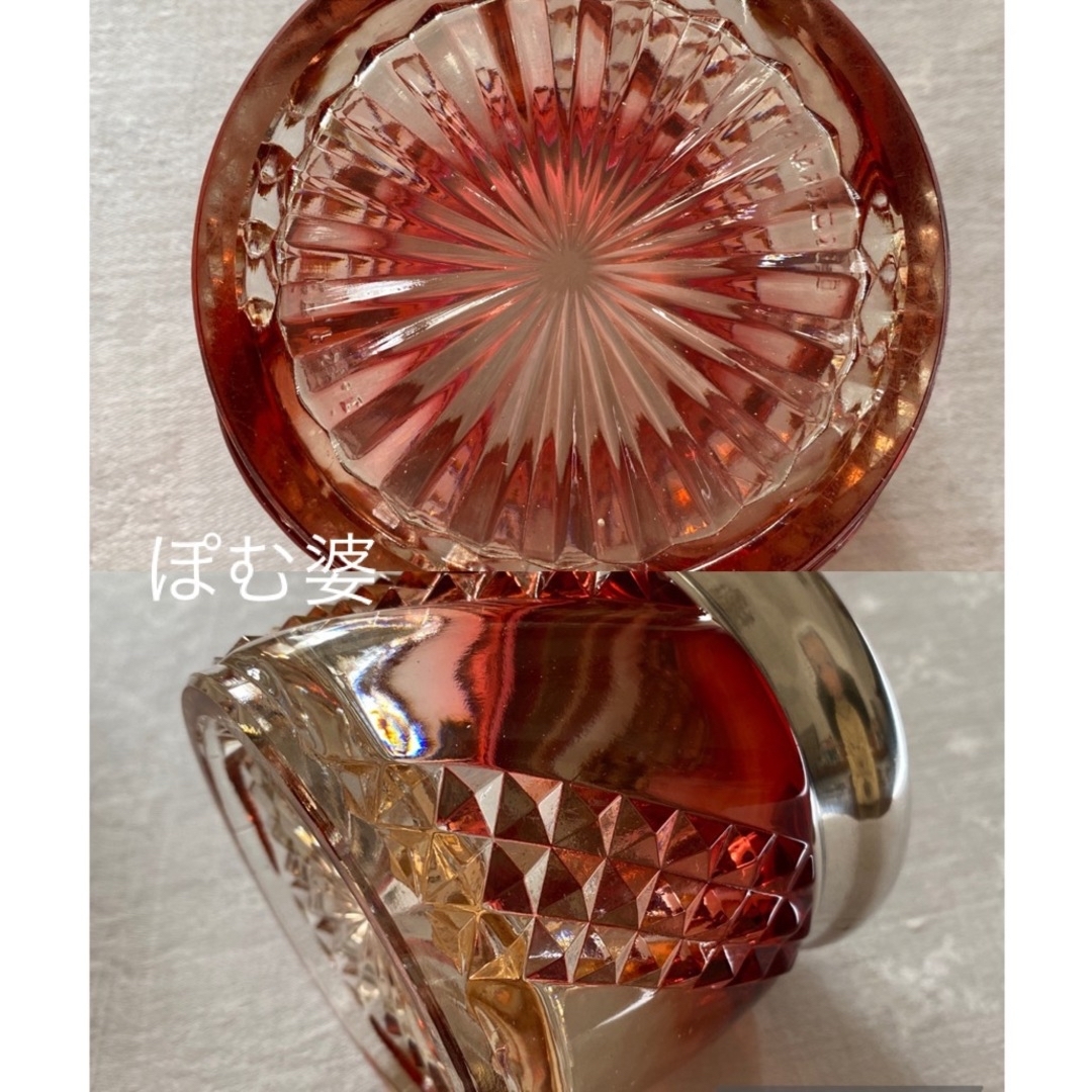 Baccarat(バカラ)の【バカラ／セルポンティーヌ】キャニスター ジャー 容器／純銀蓋付※バカラ刻印有り インテリア/住まい/日用品のキッチン/食器(容器)の商品写真